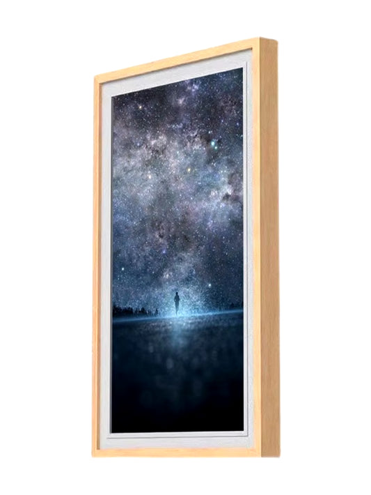 21.5 32 43 49 55 Inch 1920*1080 4K Wifi Android Advertising Player Wooden Digital Photo Nft Art Display Video Art Frame Screen