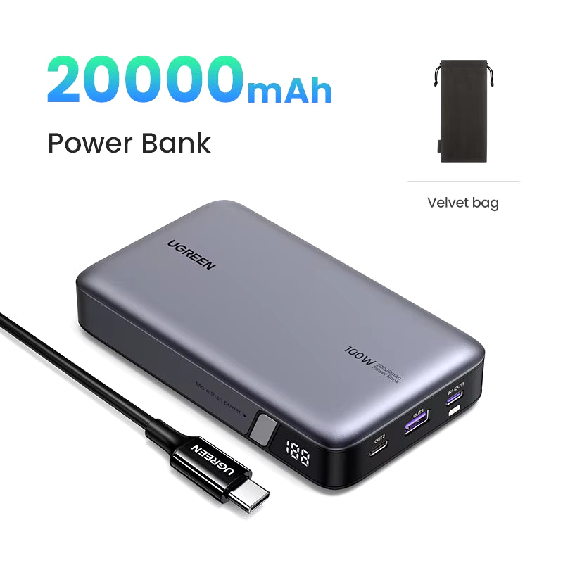 140W Power Bank Portable 25000Mah PD Fast Charging Powerbank for Laptop Notebook Xiaomi 13 Fast Charge External Battery