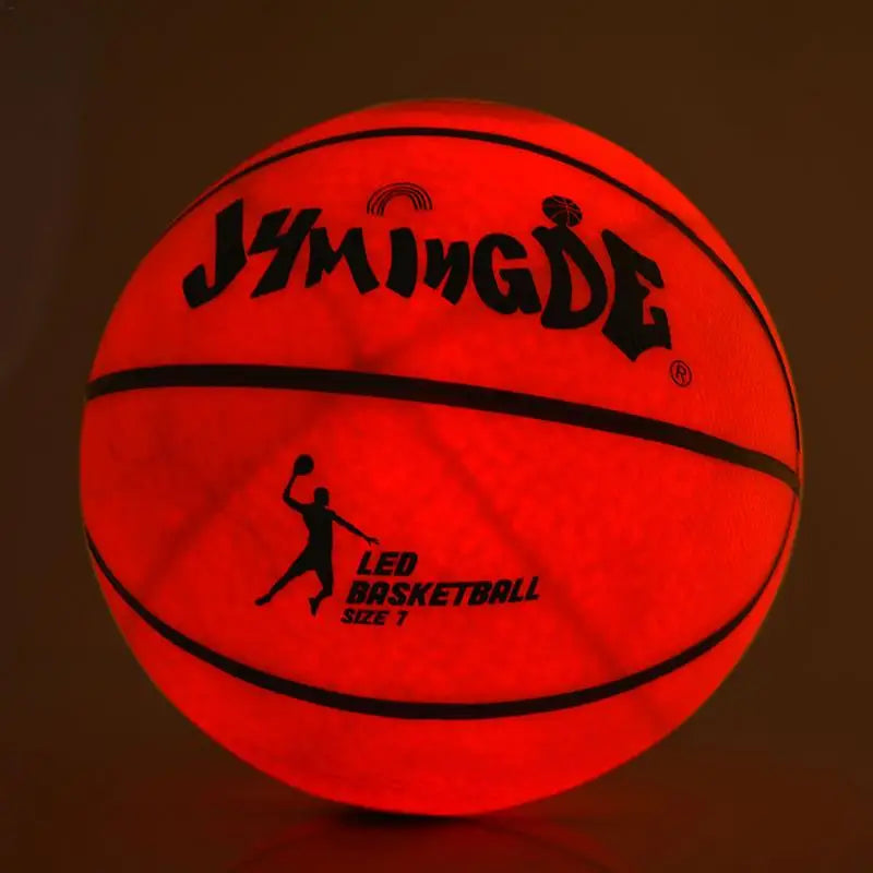 Glowing Basketball Outdoor Light Basketball Luminous Basketball Night Game Light up Glow Basket Ball Gift Ideas for Teen Boys